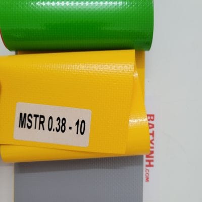 Mẫu bạt mái xếp màu vàng