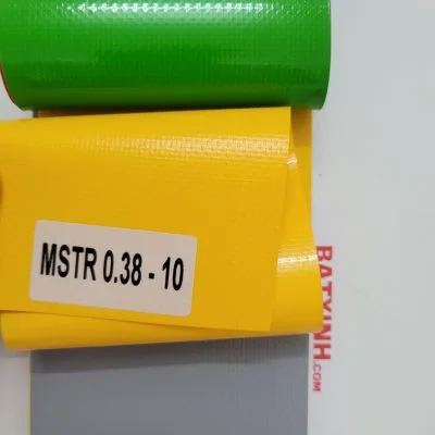 Mẫu bạt mái xếp màu vàng