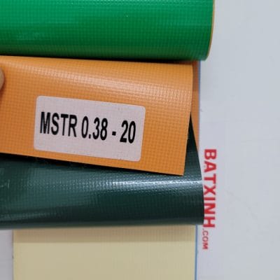Bạt mái kéo màu cam - xanh rêu đậm