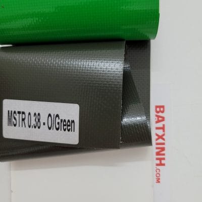 Mẫu màu bạt xếp xanh rêu