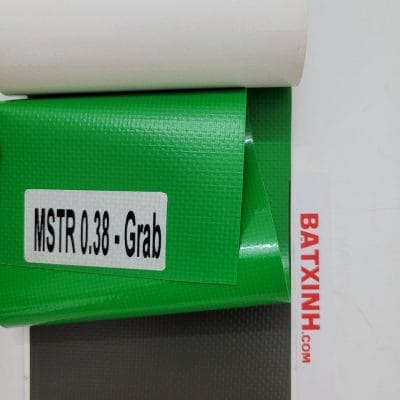 Mẫu màu bạt xếp xanh grab