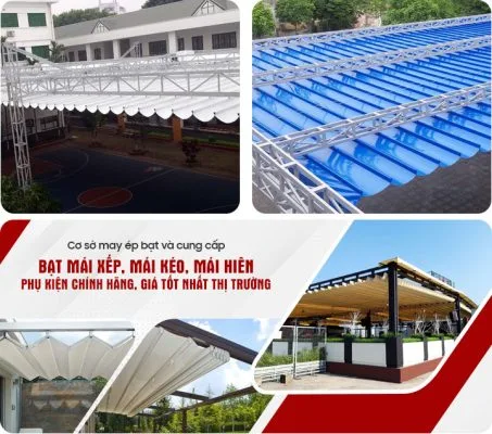 Banner may bạt mái xếp giá rẻ