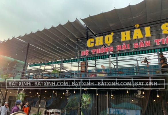 Mái xếp cho quán nhậu chợ hải sản