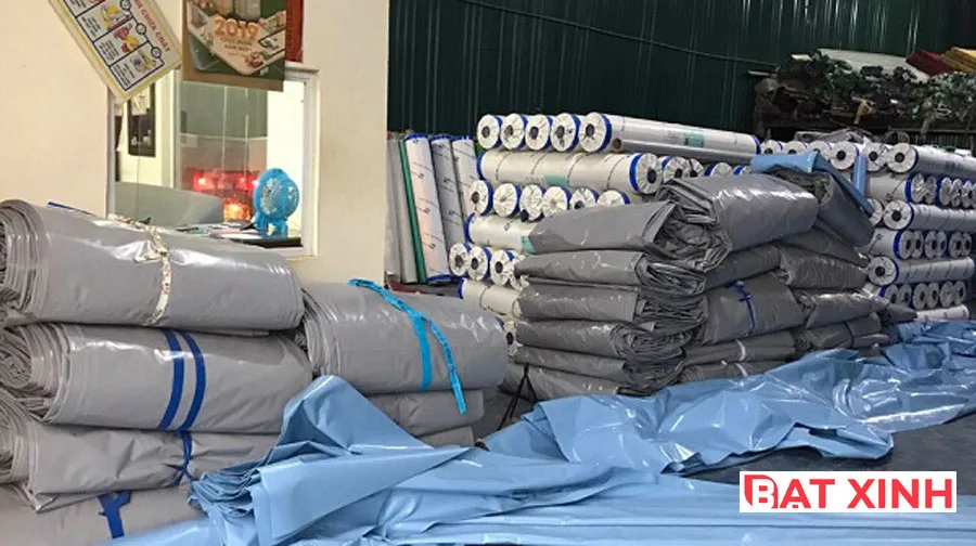 xưởng may bạt mái xếp