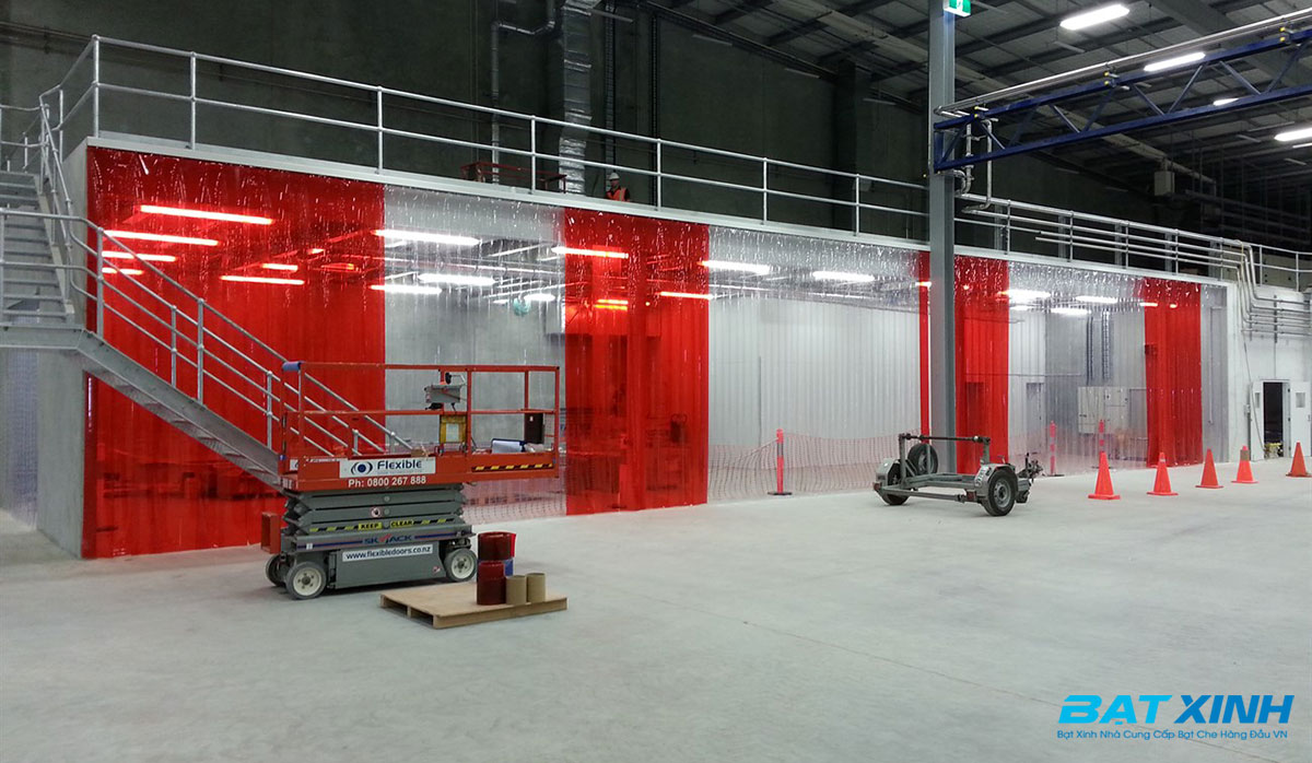 Rèm nhựa trong suốt ngăn lạnh điều hòa