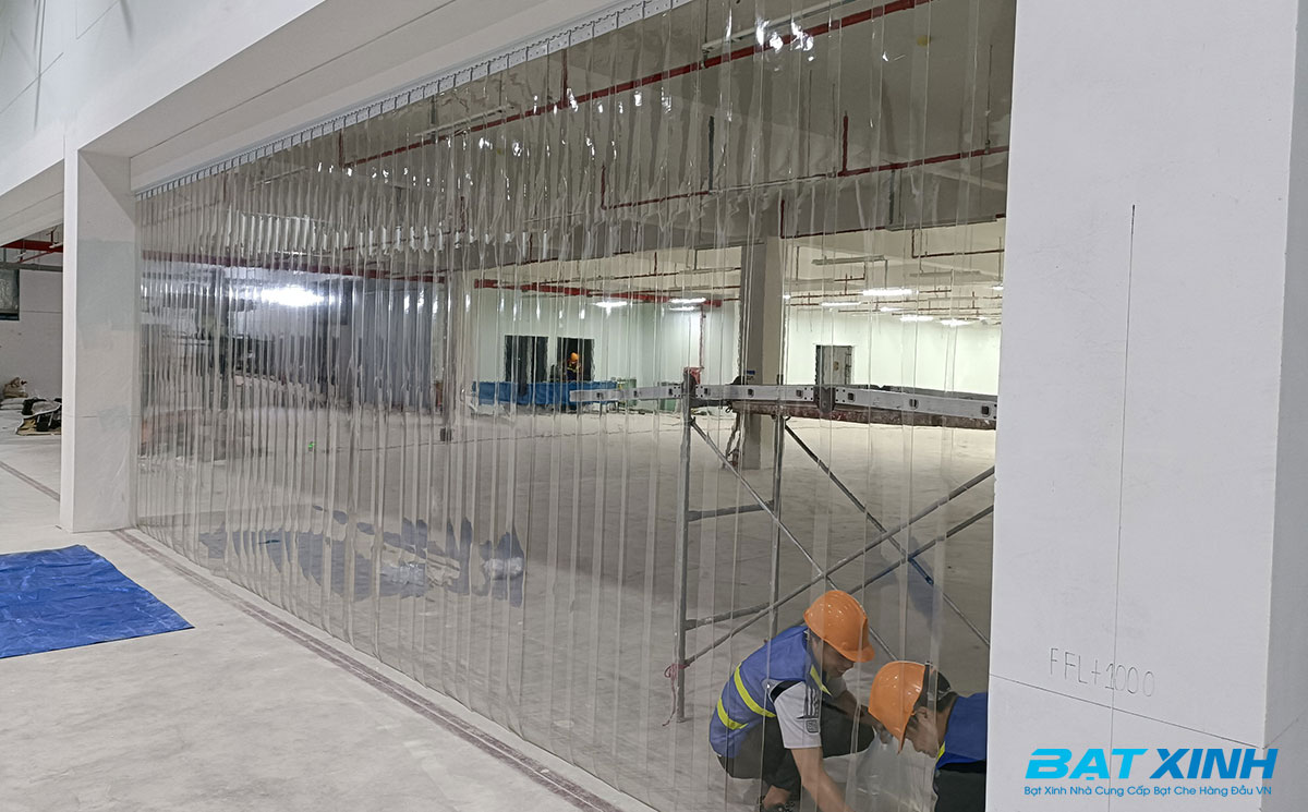 Rèm nhựa ngăn lạnh điều hòa thi công tại tp HCM