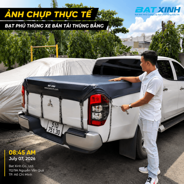 Bạt Che Thùng Xe Không Thanh Thể Thao | Bán Tải Thùng Zin - Ảnh 18