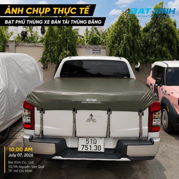 Bạt Che Thùng Xe Không Thanh Thể Thao | Bán Tải Thùng Zin - Ảnh 19