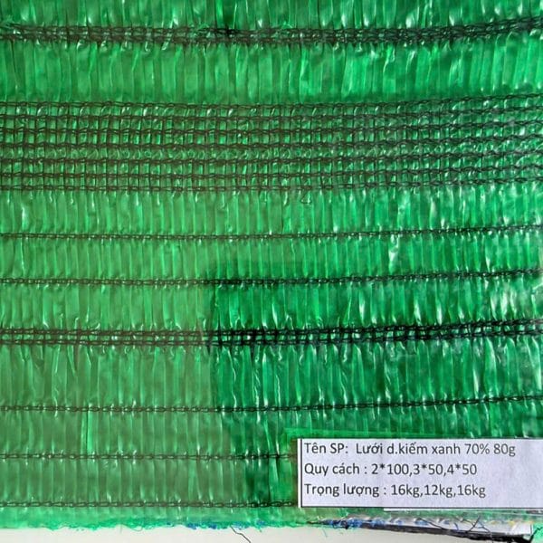 Lưới lan dệt kiếm xanh 70%