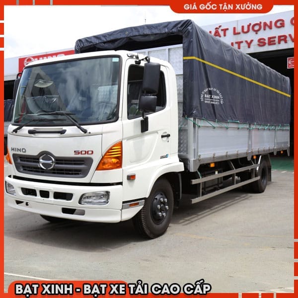 Bạt 3 Mảnh Xe Hino FC9JJTC Thùng Ngắn 5m8