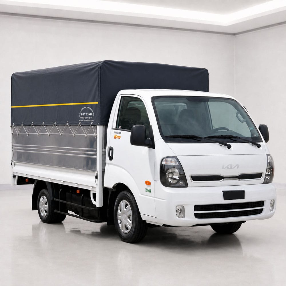 Bạt xe tải Kia K200 mẫu vách cao | May Đẹp | Shipcod Toàn Quốc