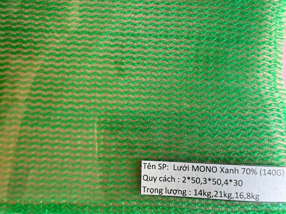 Lưới MONO Xanh 70% 140g