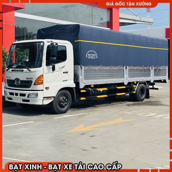 Bạt 3 Mảnh Xe Hino FC9JNTC Thùng Dài 7m4