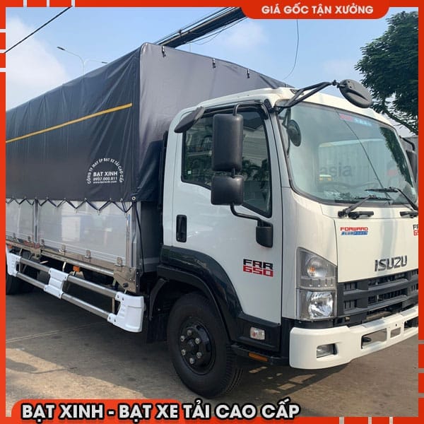 Bạt hộp Xe Isuzu FRR650 thùng 6m8