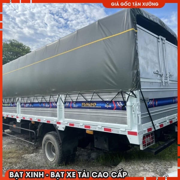 Bạt Hộp xe Thaco Foton Ollin700B, Xe 7 Tấn, Thùng Bạt Bửng Thấp/ Bạt Cao Cấp - Ảnh 3