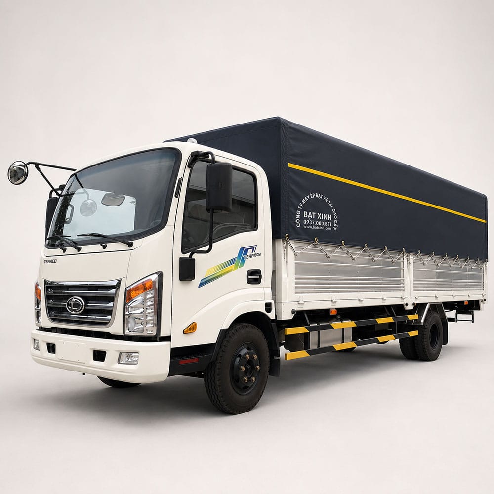 May bạt xe tải Tera 190SL thùng 6m2