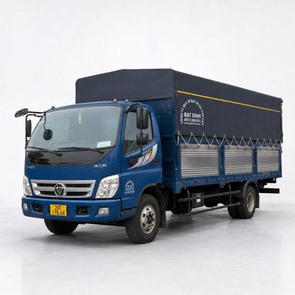 Bạt Hộp xe Thaco Foton Ollin700B, Xe 7 Tấn, Thùng Bạt Bửng Thấp/ Bạt Cao Cấp