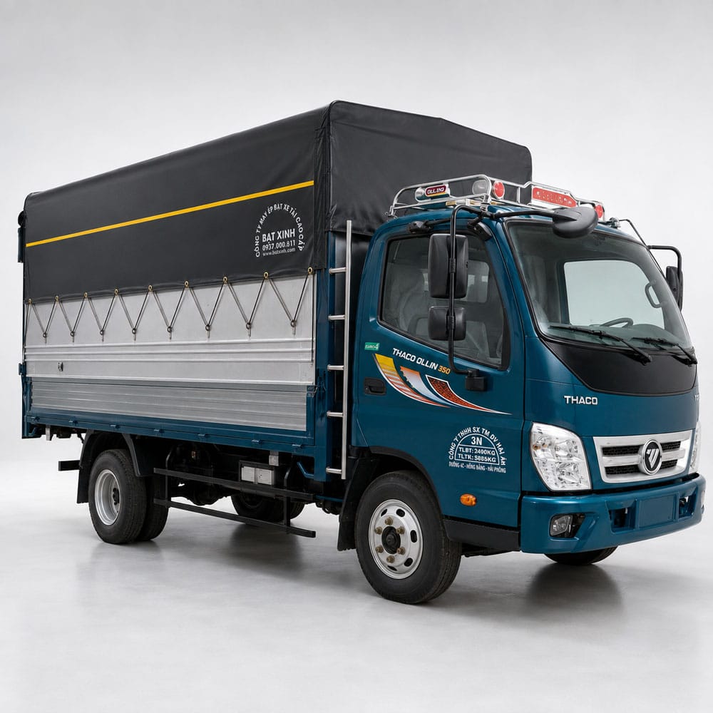 Bạt hộp xe Thaco Foton Ollin350 Vách Cao