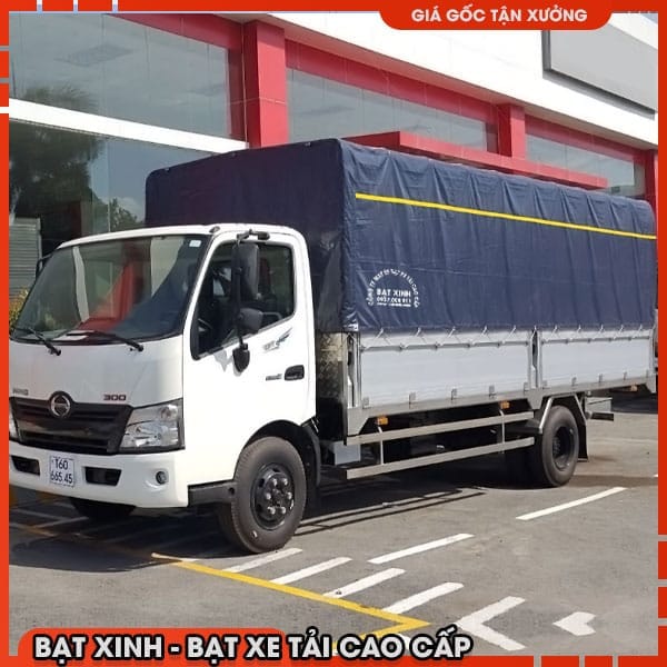 Bạt Phủ Thùng Xe Hino XZU730L 5 Tấn, Bạt Hộp Thùng 5m65