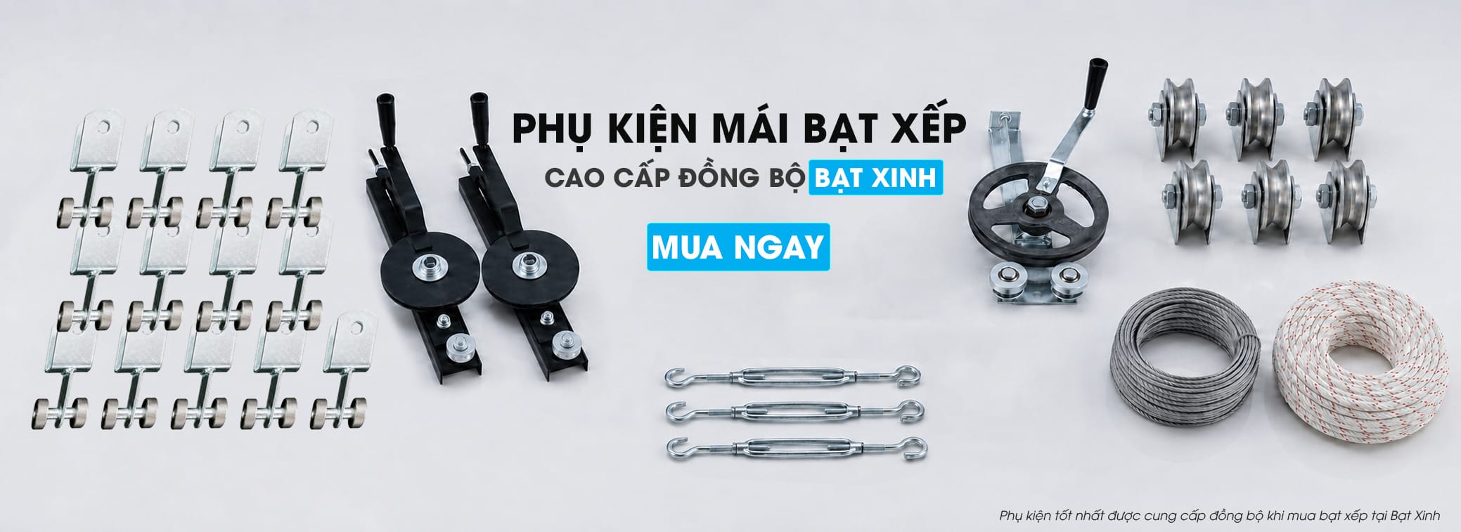Banner Phụ Kiện Mái Bạt Xếp