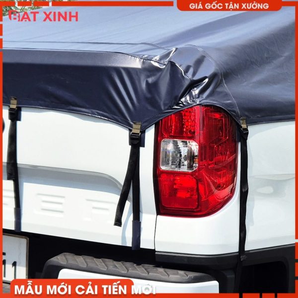 [Mẫu Cải Tiến 2025] Bạt Phủ Thùng Bán Tải Có Thanh Thể Thao - Cao Cấp - Thẩm Mỹ - An Toàn - Ảnh 8