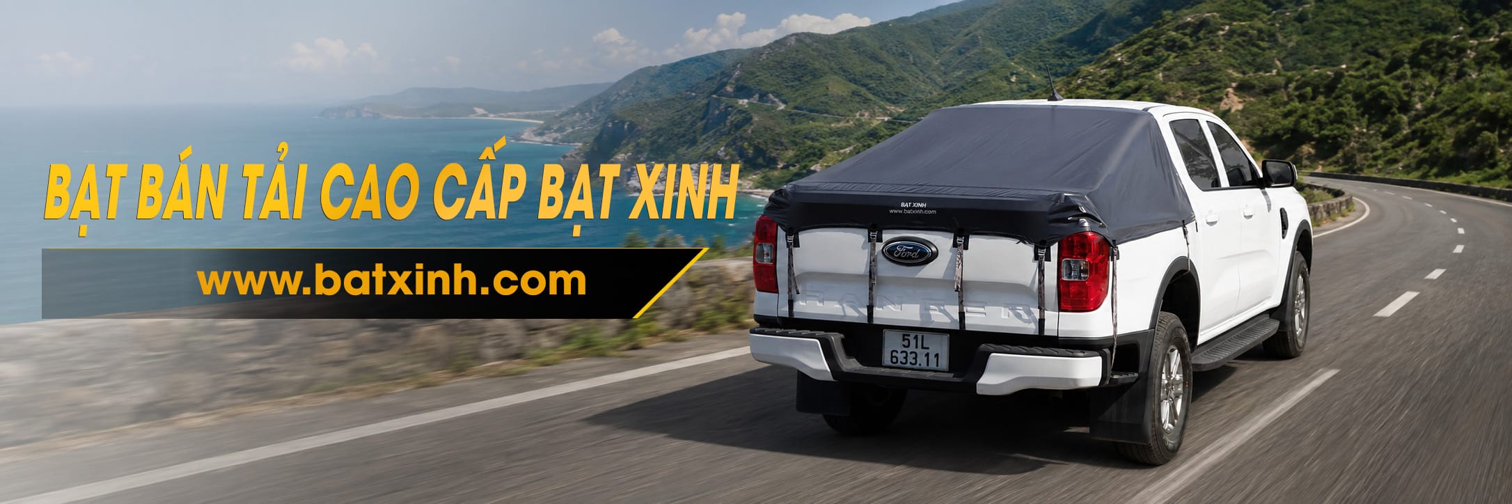 Banner bạt phủ thùng bán tải Bạt Xinh