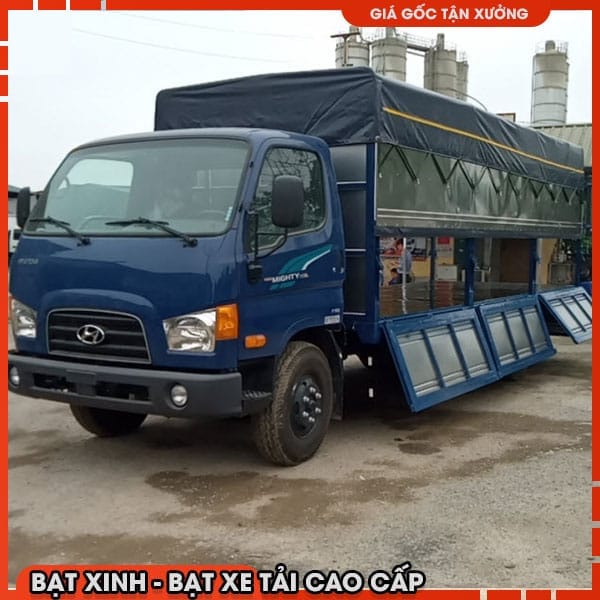 Bạt Phủ Thùng Xe Hyundai 110SL Vách Cao Thùng 5m85