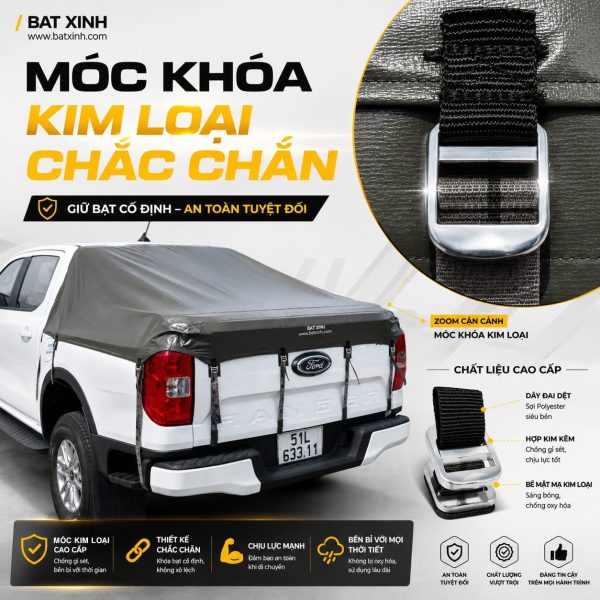 [GO26] Mẫu Bạt Vát Xéo Cao Cấp Cho Xe Có Thanh Thể Thao - Ảnh 2