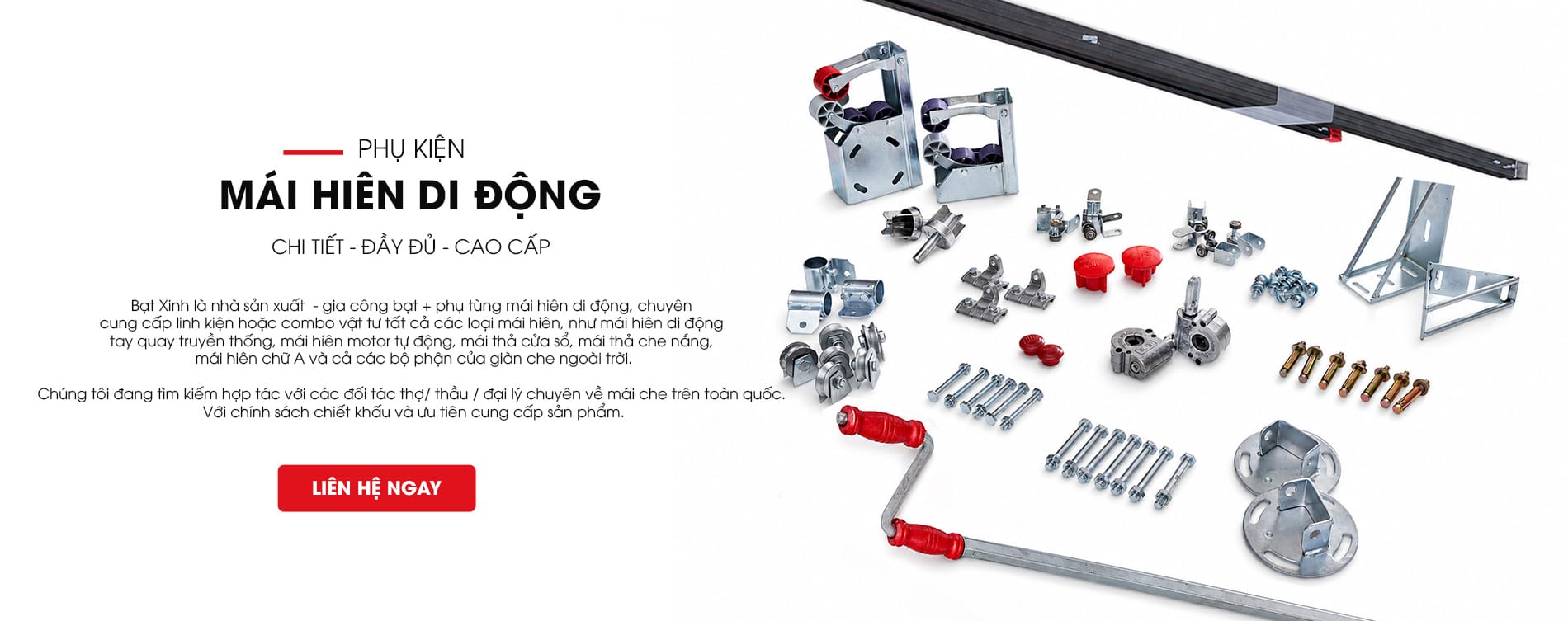 phụ kiện mái hiên di động