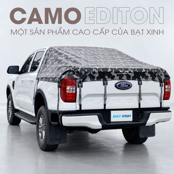 Bạt phủ thùng xe bán tải rằn ri quân đội
