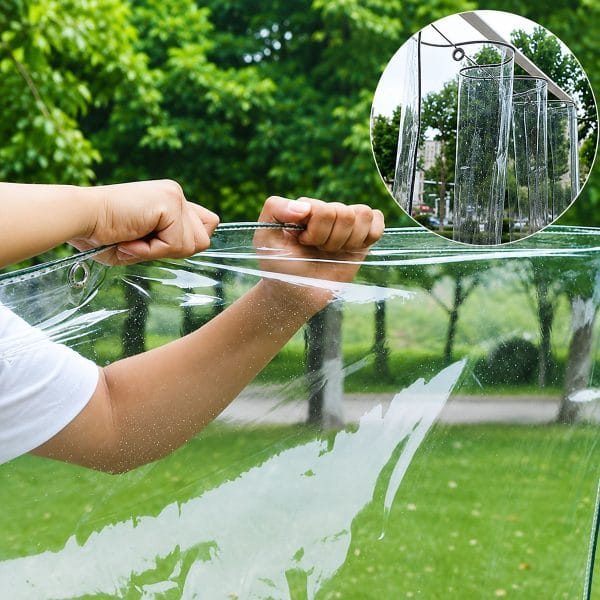 Bạt nhựa PVC che mưa lấy sáng | Dày | Đã đóng khoen | Freeship - Ảnh 8
