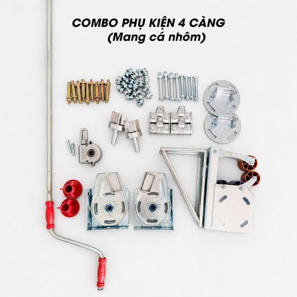 Combo linh kiện 4 tay cho mái hiên di động