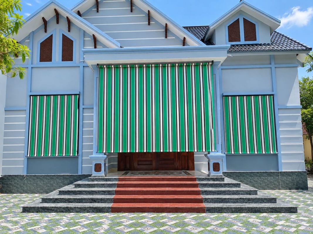 Màn thả che nắng cho nhà biệt thự