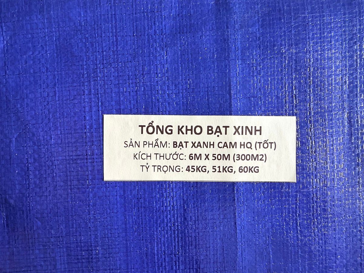 bạt xanh cam 6m tốt
