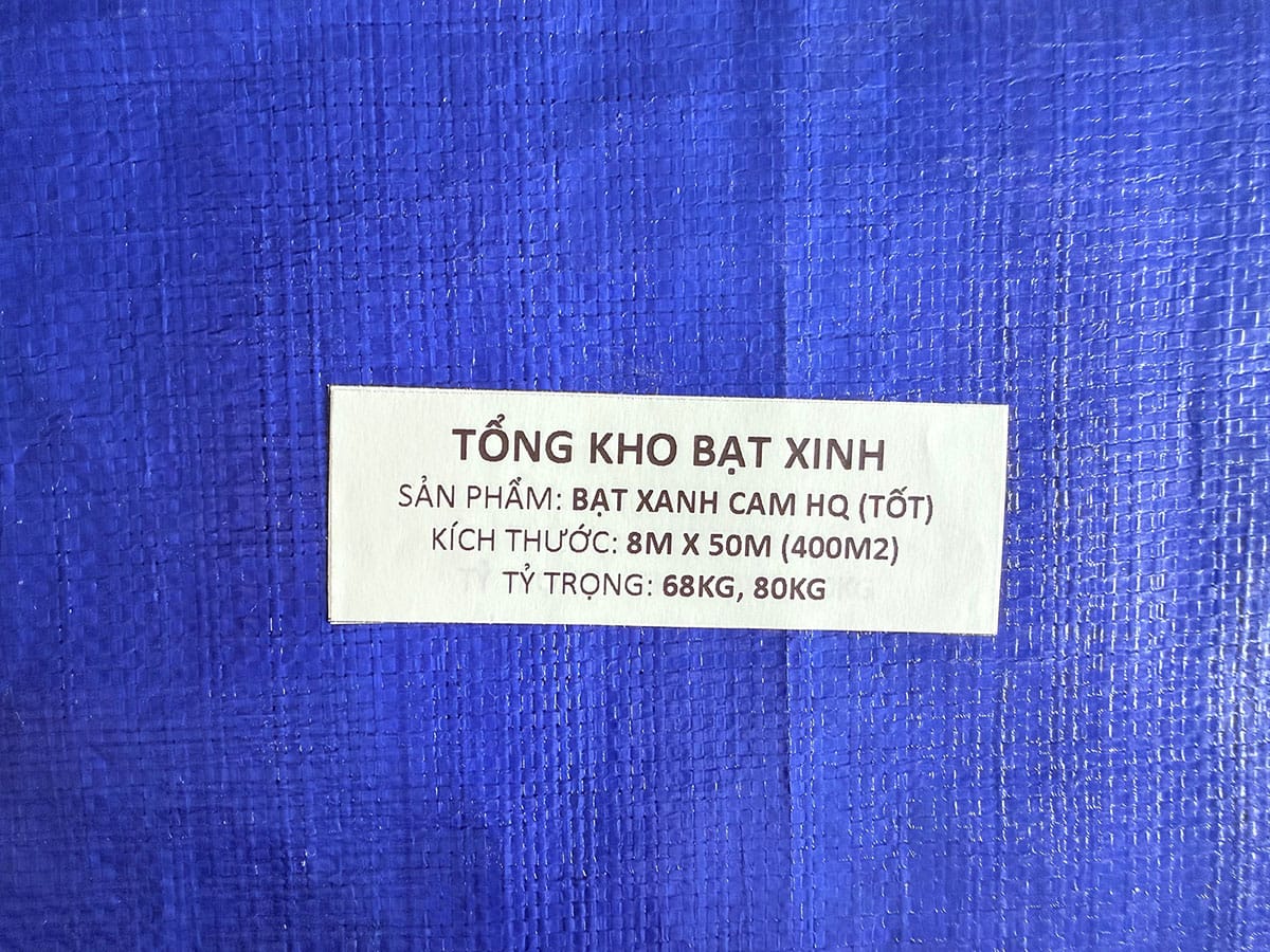 xanh cam khổ 8m